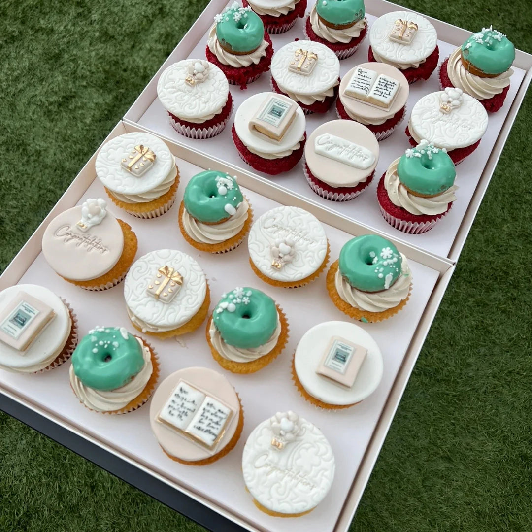 BOOK LAUNCH CELEBRATION CUPCAKES