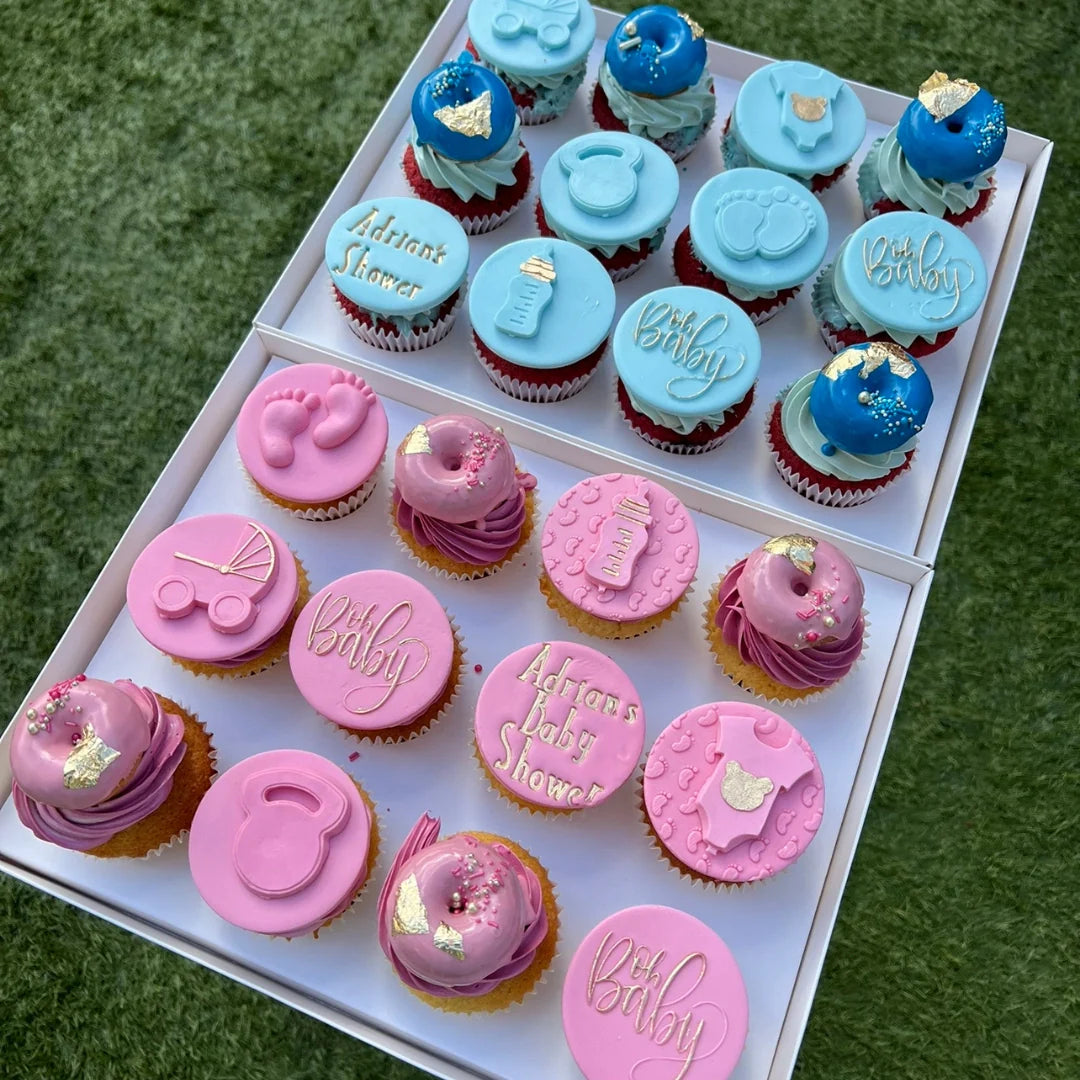 BABY SHOWER THEMED CUPCAKES