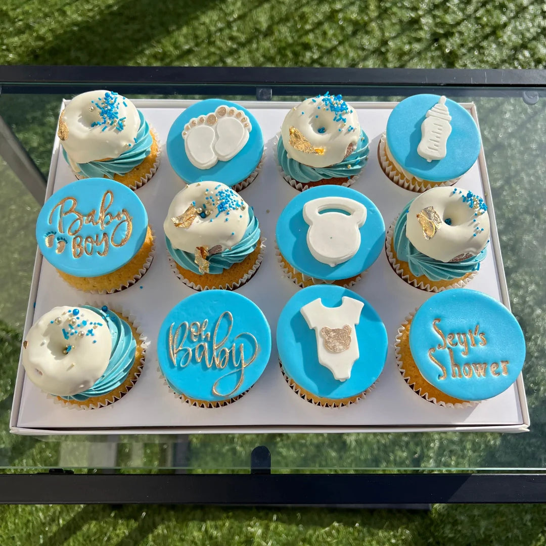 BABY SHOWER THEMED CUPCAKES