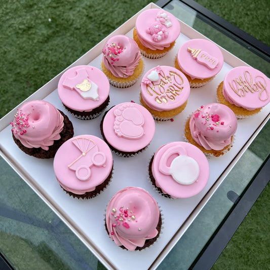 BABY SHOWER THEMED CUPCAKES