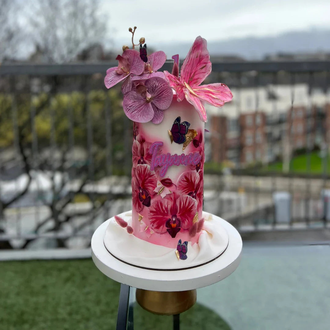 BUTTERFLY FLORAL CAKE