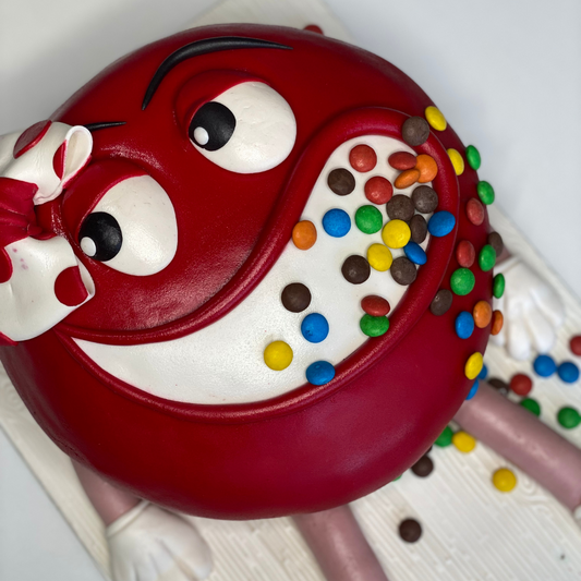 CUSTOM M&M CAKE